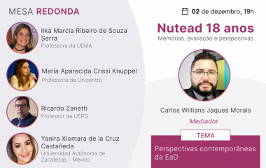 Evento on-line comemora os 18 anos do Nutead UEPG