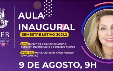 Coordenadora da UVPR ministra aula inaugural na UNEB