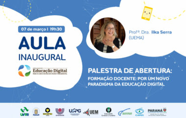 Especialização em rede na área de educação digital realiza sua aula inaugural